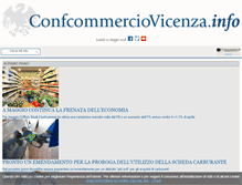 Tablet Screenshot of confcommerciovicenza.info
